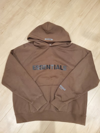 FEAR OF GOD ESSENTIALS / SSENSE 3D Silicon Applique Pullover Hoodie "Rain Drum"