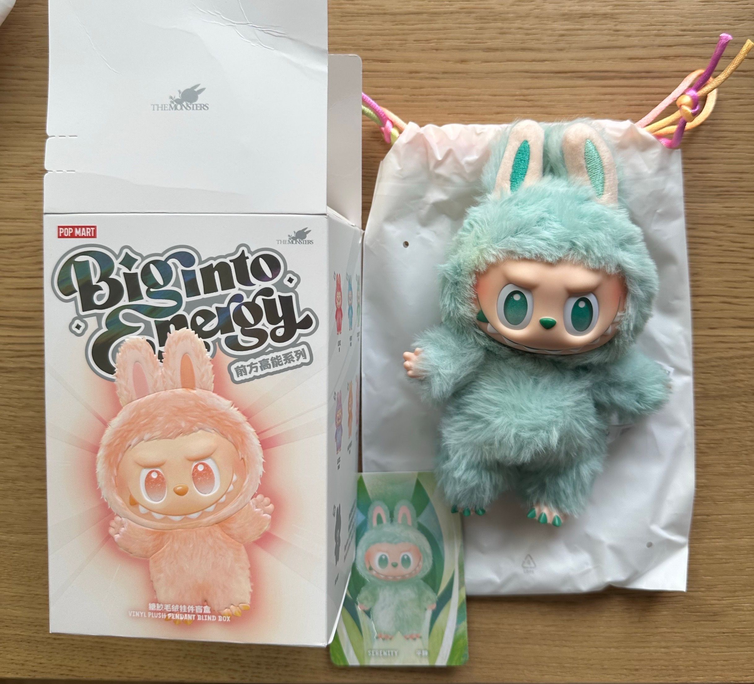 POP MART THE MONSTERS (LABUBU) Big into Energy Series Plush Pendant SERENITY