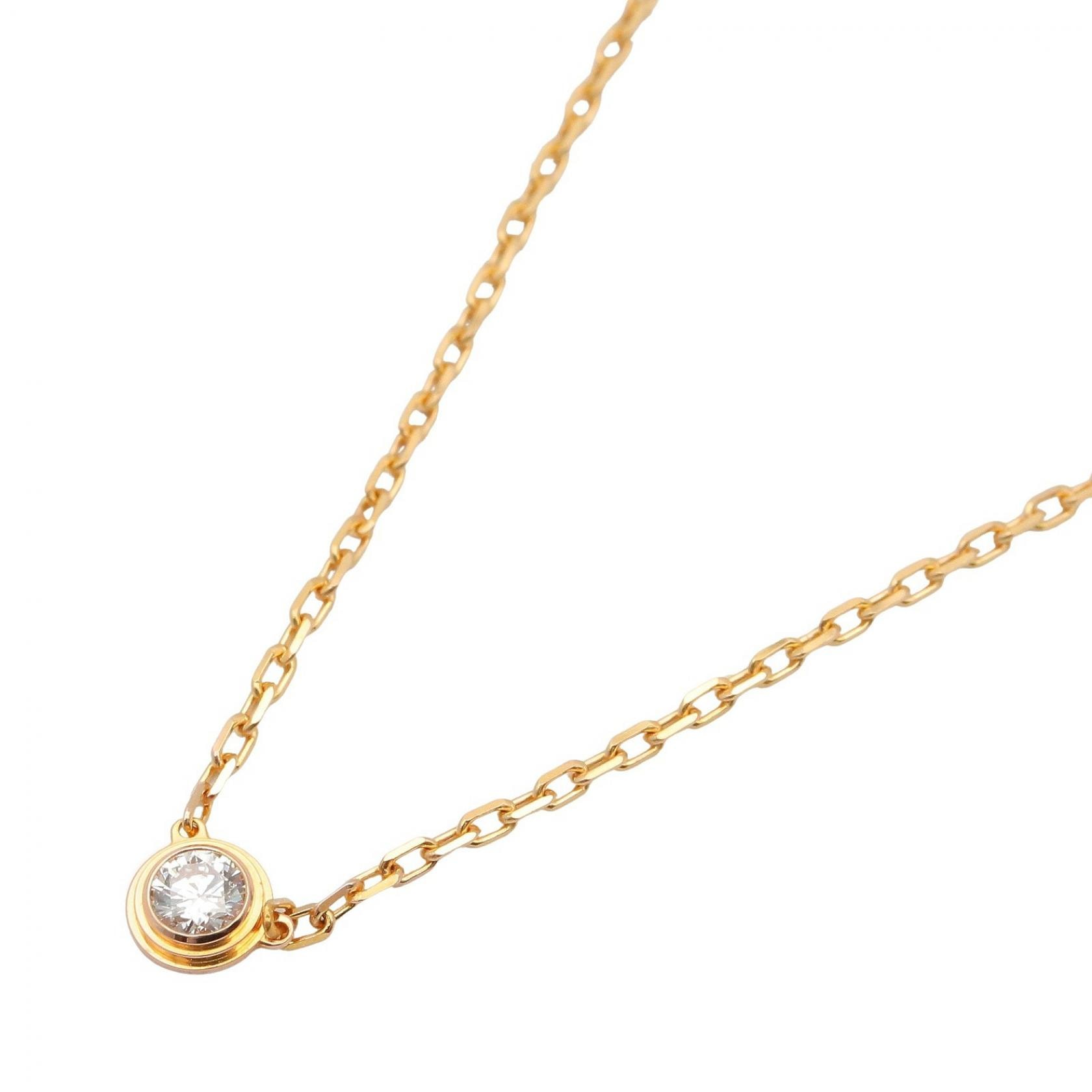 カルティエ CARTIER ダムール ダイヤ ネックレス ネックレス ジュエリー K18PG(ピンクゴールド) ダイヤモンド レディース クリア系 / ゴールド系 【中古】
