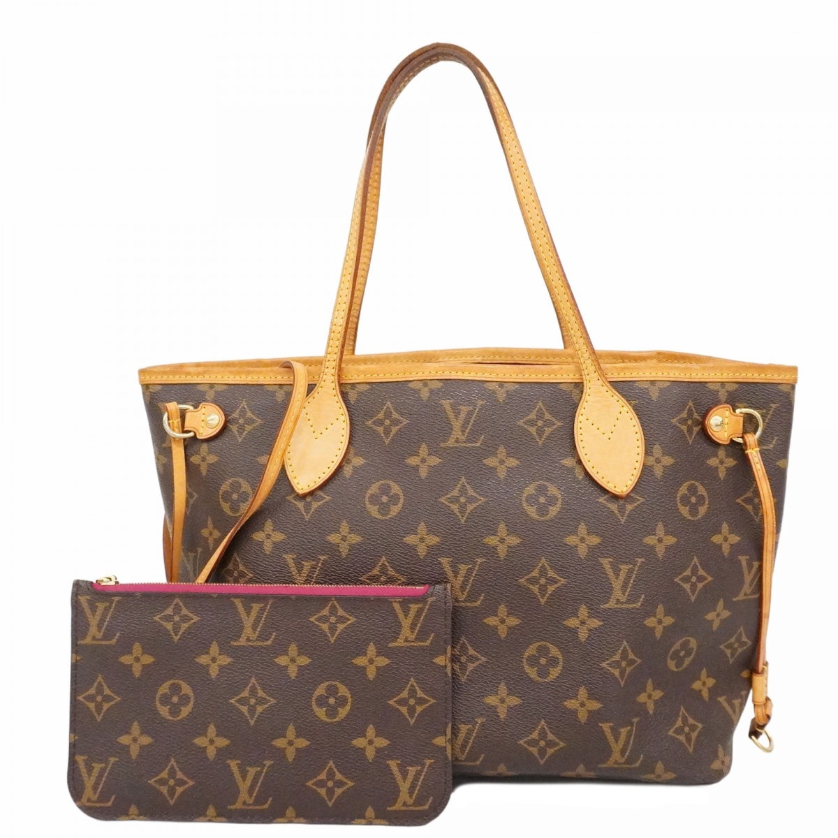 【6dc3636】ルイヴィトン トートバッグ モノグラム ネヴァーフルPM M41245 ピヴォワンヌ【中古】レディース