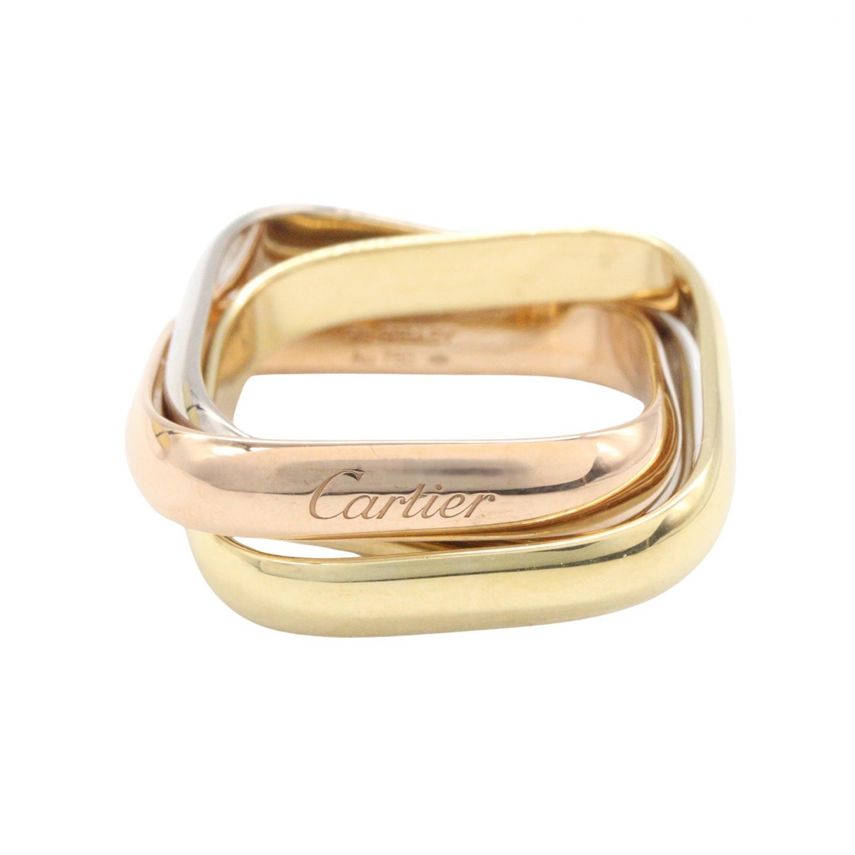 カルティエ CARTIER トリニティ クッション リング リング・指輪 ジュエリー K18(イエローゴールド) K18WG(ホワイトゴールド) K18PG(ピンクゴールド) レディース ゴールド系 / シルバー系 B4240600 【中古】