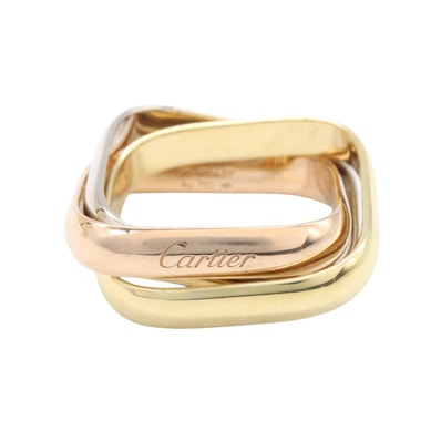 カルティエ CARTIER トリニティ クッション リング リング・指輪 ジュエリー K18(イエローゴールド) K18WG(ホワイトゴールド) K18PG(ピンクゴールド) レディース ゴールド系 / シルバー系 B4240600 【中古】
