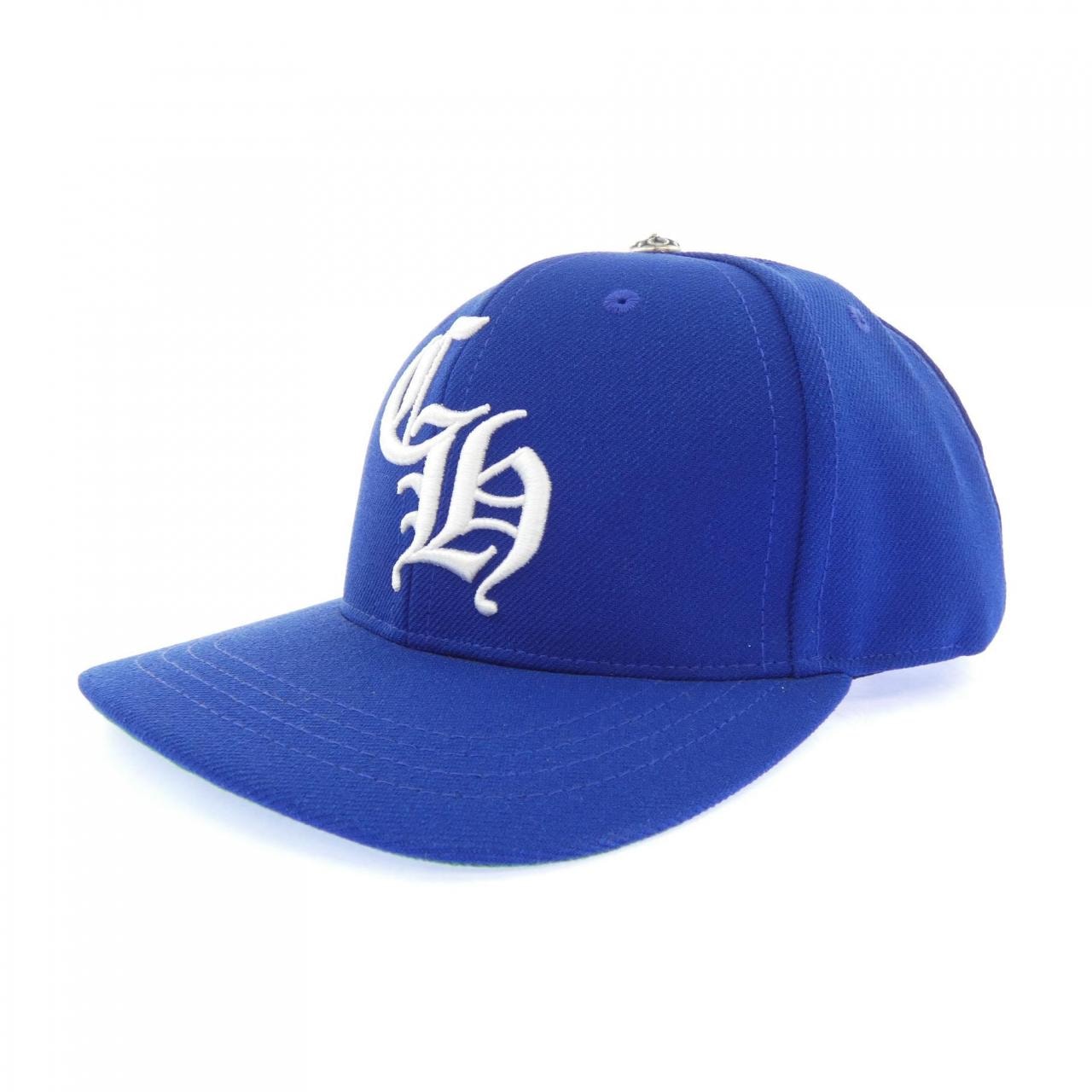 Chrome Hearts 6 Panel On Field CH White Baseball Cap "Blue/Green"