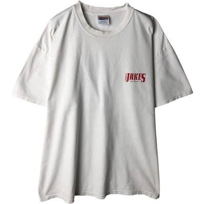 古着 ヘインズ Hanes COMFORT-T Durty Jakes Cafe and Bar アドバタイジングTシャツ メンズXL相当/eaa638836