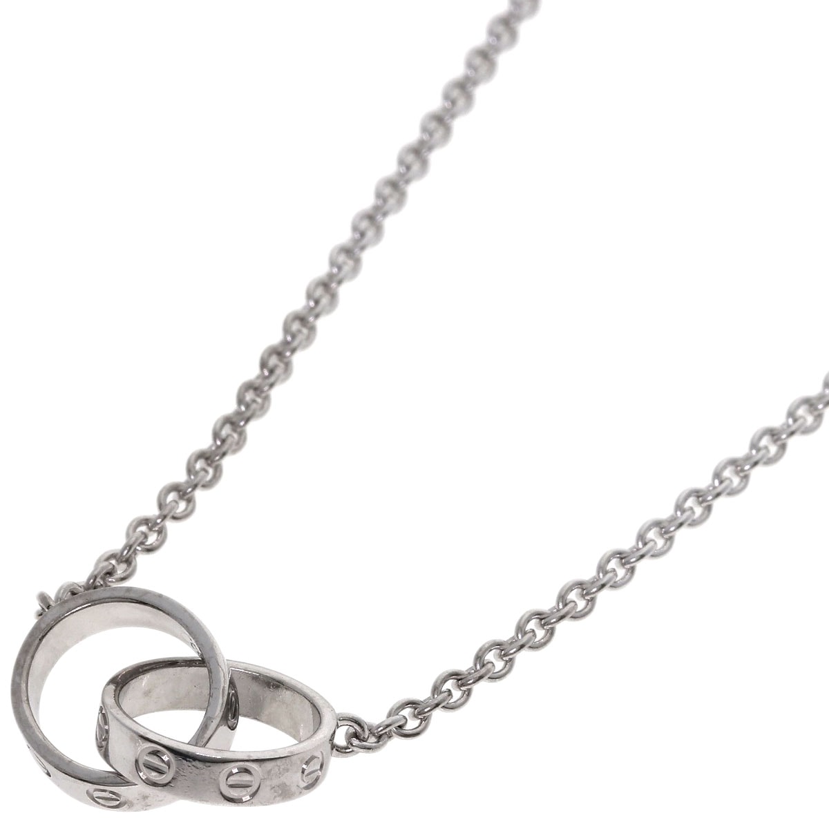 CARTIER カルティエ ベビーラブ ネックレス K18WG レディース [中古]