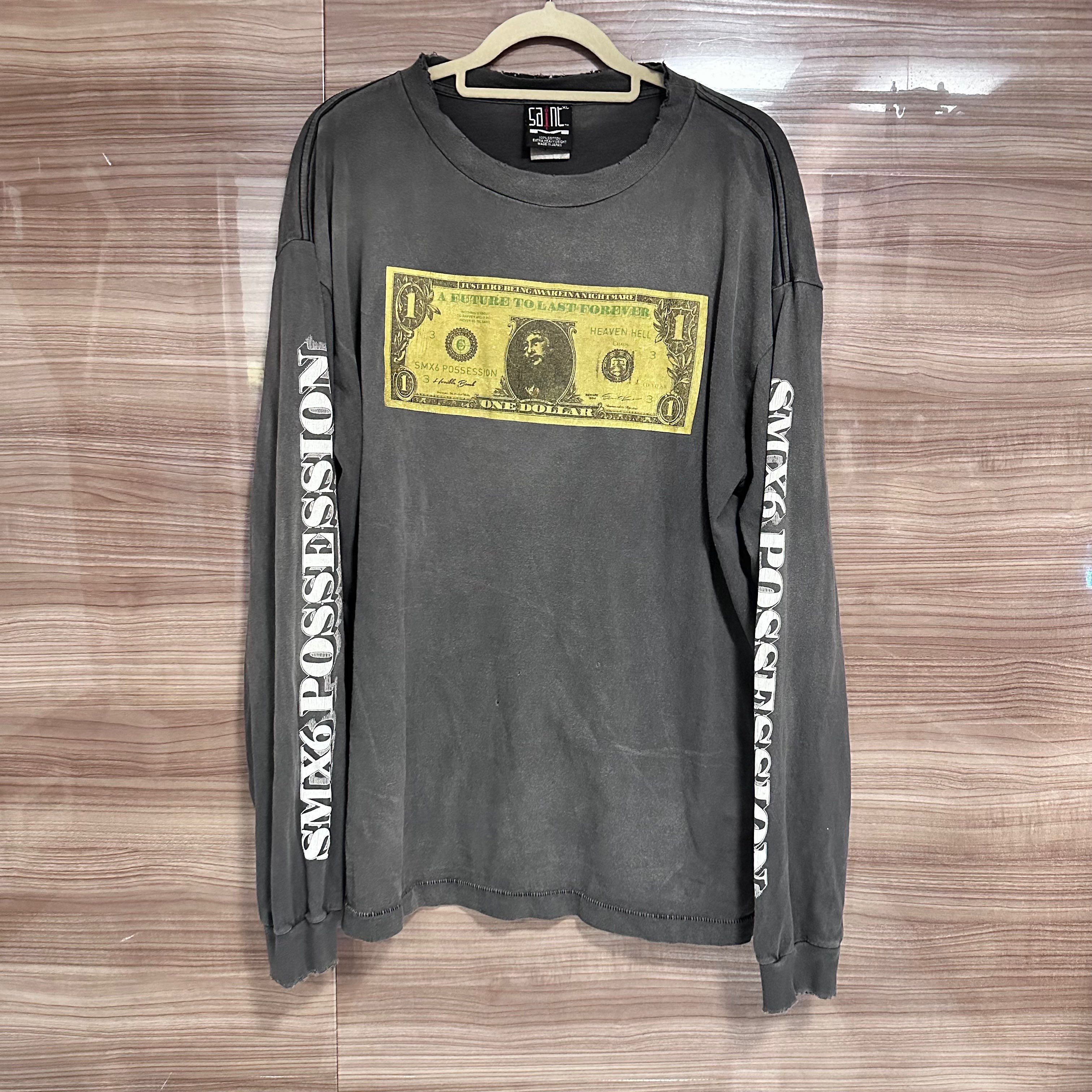 SAINT Mxxxxxx  x Kosuke Kawamura 22AW KMR LS TEE "Black"