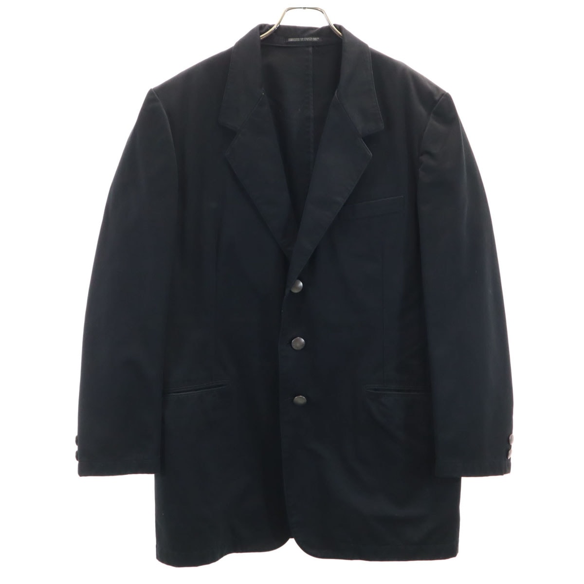 Yohji Yamamoto POUR HOMME ヨウジヤマモトプールオム 日本製 チェスターコート 2 ブラック