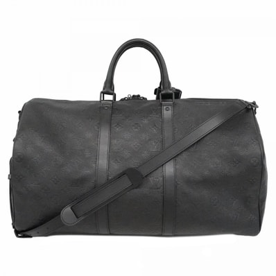 【6dd5493】ルイヴィトン ボストンバッグ モノグラム・シャドウ キーポルバンドリエール50 M44810 ノワール【中古】メンズ