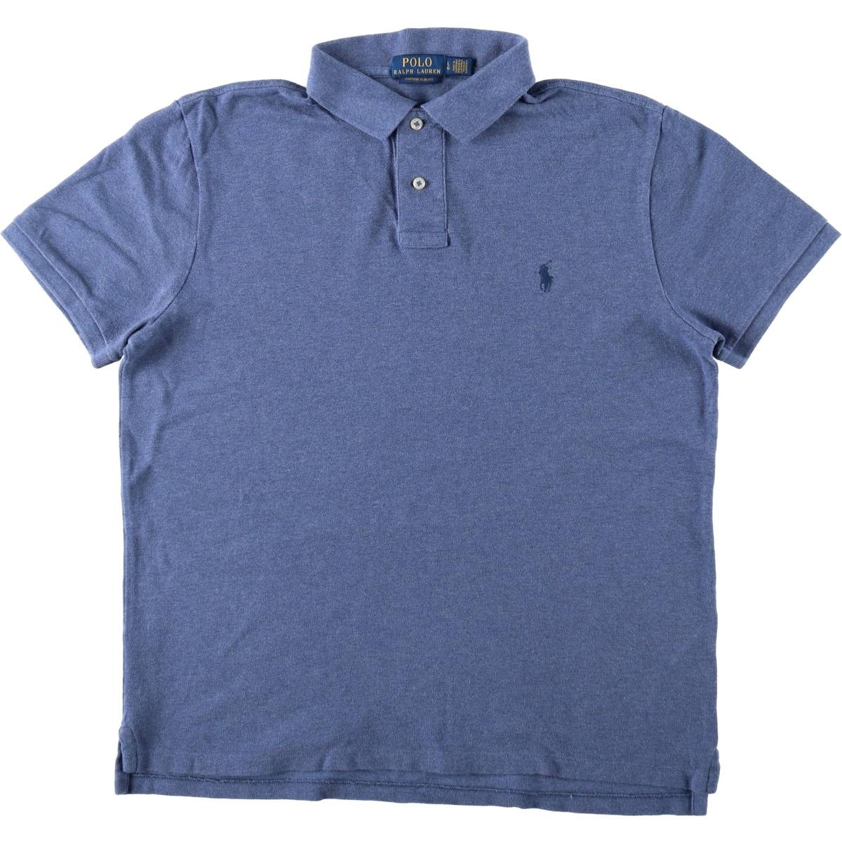 古着 ラルフローレン Ralph Lauren POLO RALPH LAUREN CUSTOM FIT 半袖 ポロシャツ メンズL相当/eaa620734