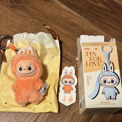POP MART THE MONSTERS (LABUBU) Pin for Love Series-Vinyl Plush Pendant (A-M) J