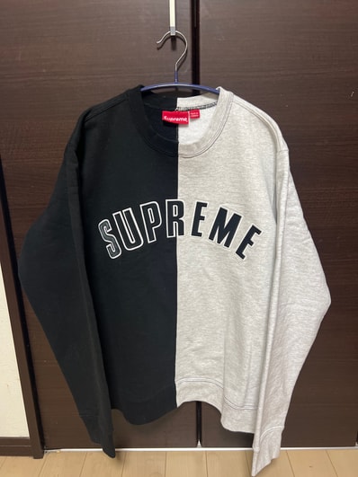Supreme Split Crewneck Sweatshirt "Black"