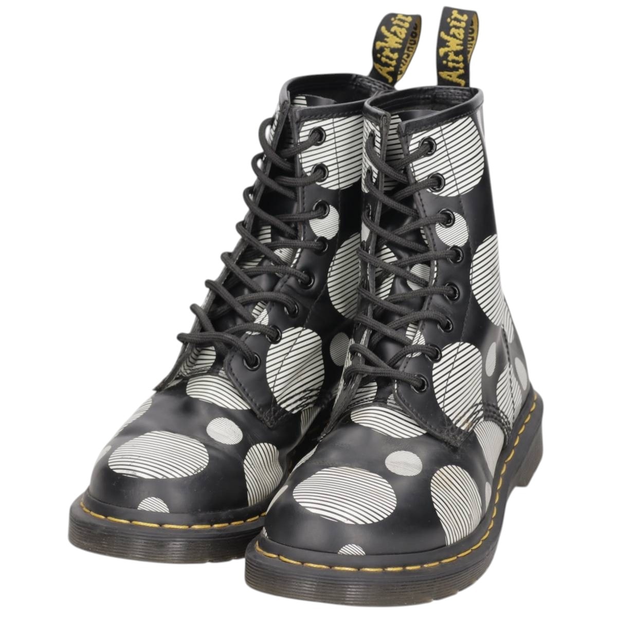 古着 ドクターマーチン Dr.Martens ドット柄 8ホールブーツ 6 レディース25.0cm相当/saa015009
