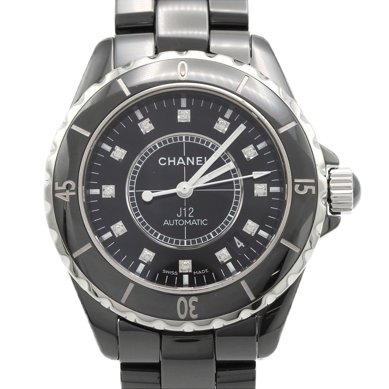 【ノーメンテナンス還元価格】シャネル J12 38mmセラミック・12P H1626 セラミック 自動巻