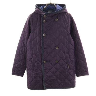 LAVENHAM ラベンハム イングランド製 キルティングコート 38 パープル 中綿入り