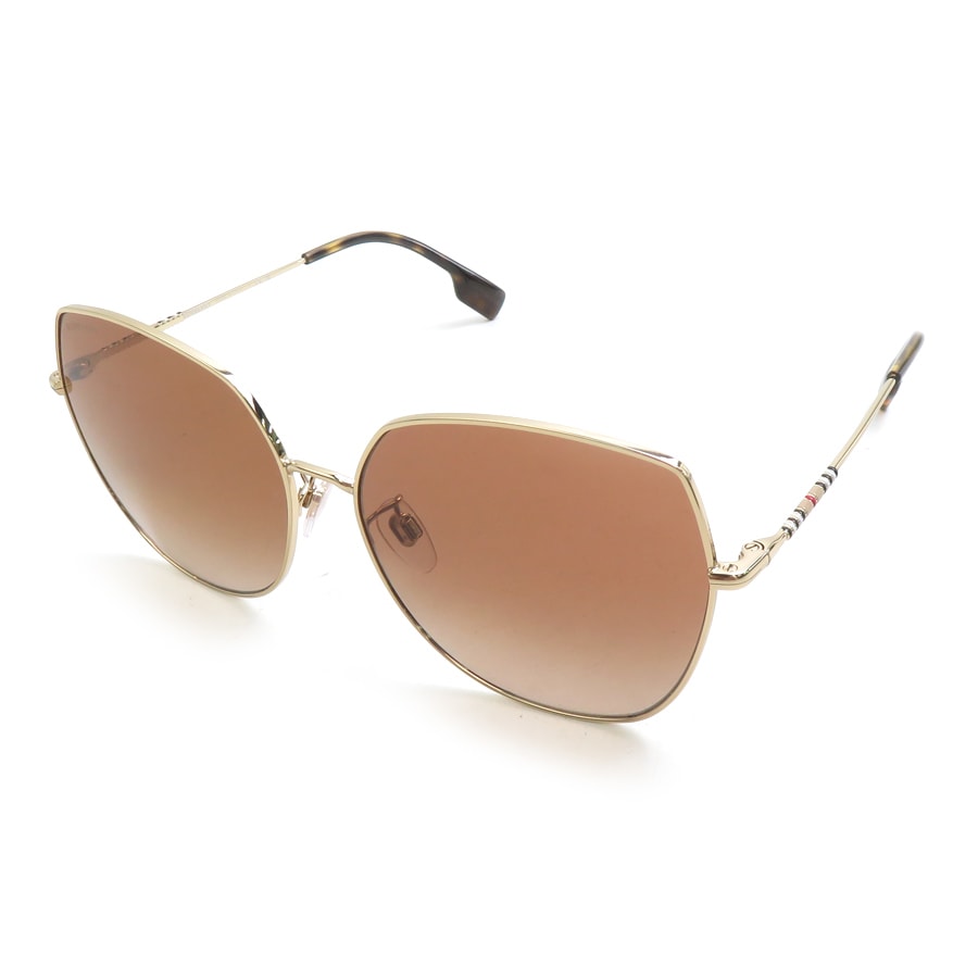 バーバリー BURBERRY サングラス メタル ゴールド/ブラウン ユニセックス【中古】 h32469k