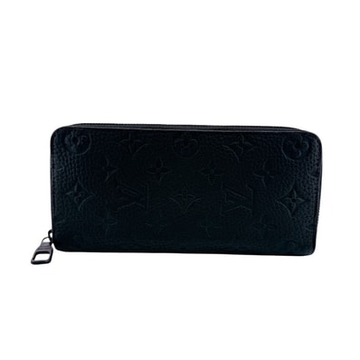 ルイヴィトン LOUIS VUITTON 長財布 モノグラムアンプラント ヴェルティカル ジッピーウォレット ラウンドファスナー M69047 ブラック