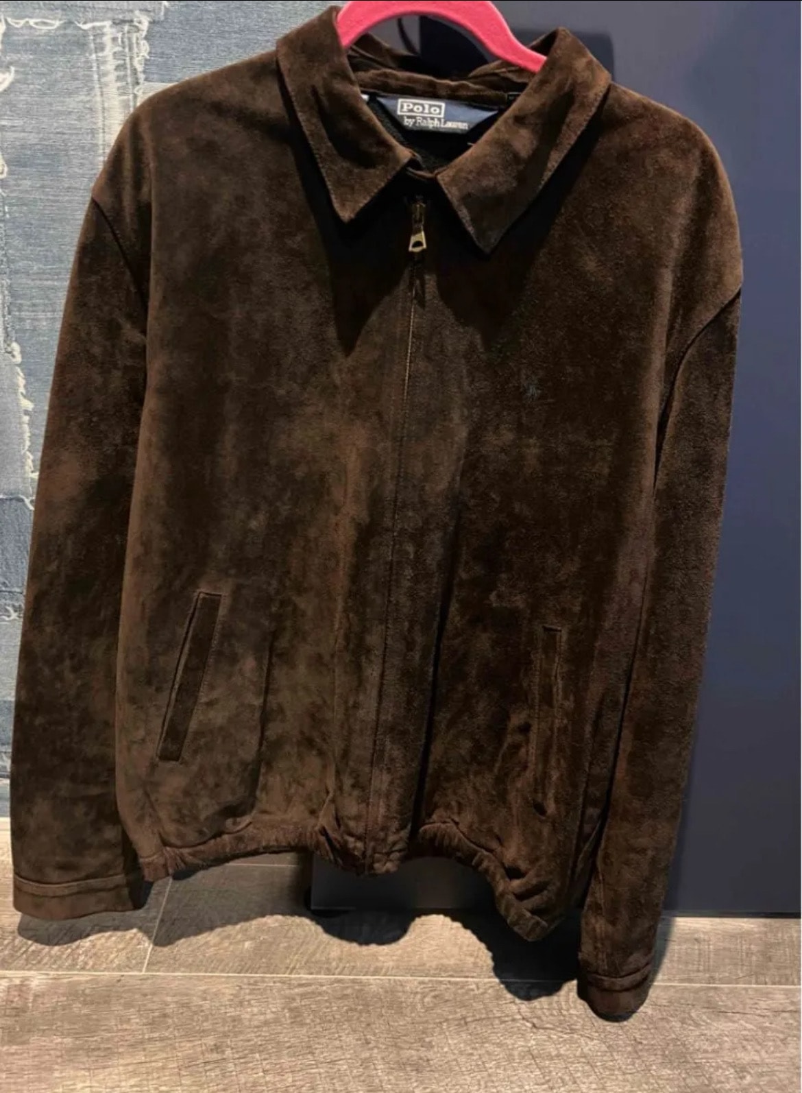 RALPH LAUREN/ラルフローレン/90s/スウェード/スイングトップ/トラッカージャケット/本革レザー/古着/L/アメカジ/vintage/ビンテージ