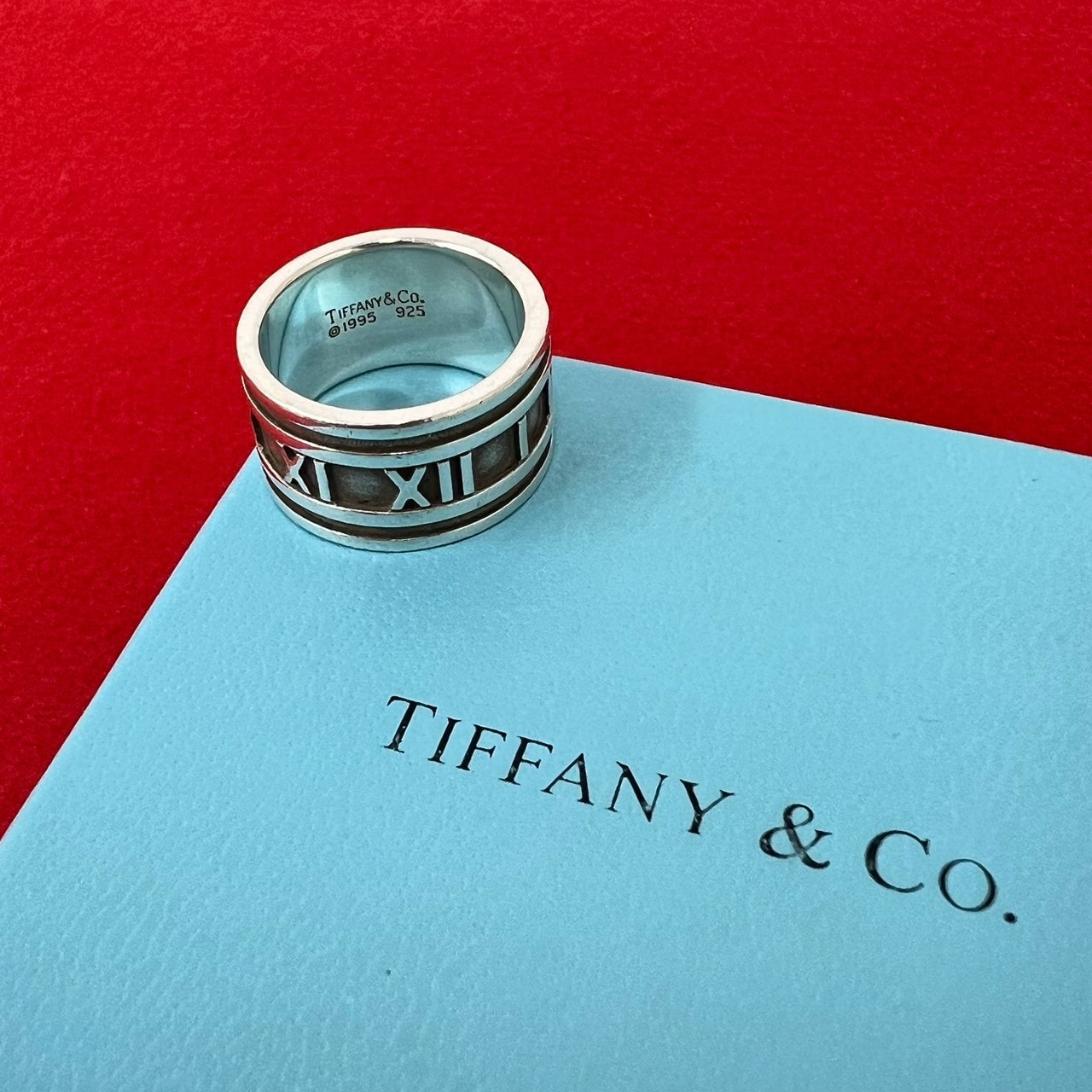 TIFFANY&Co. ティファニー アトラス ワイド リング シルバー925 リング・指輪 16.5号 シルバー
53858