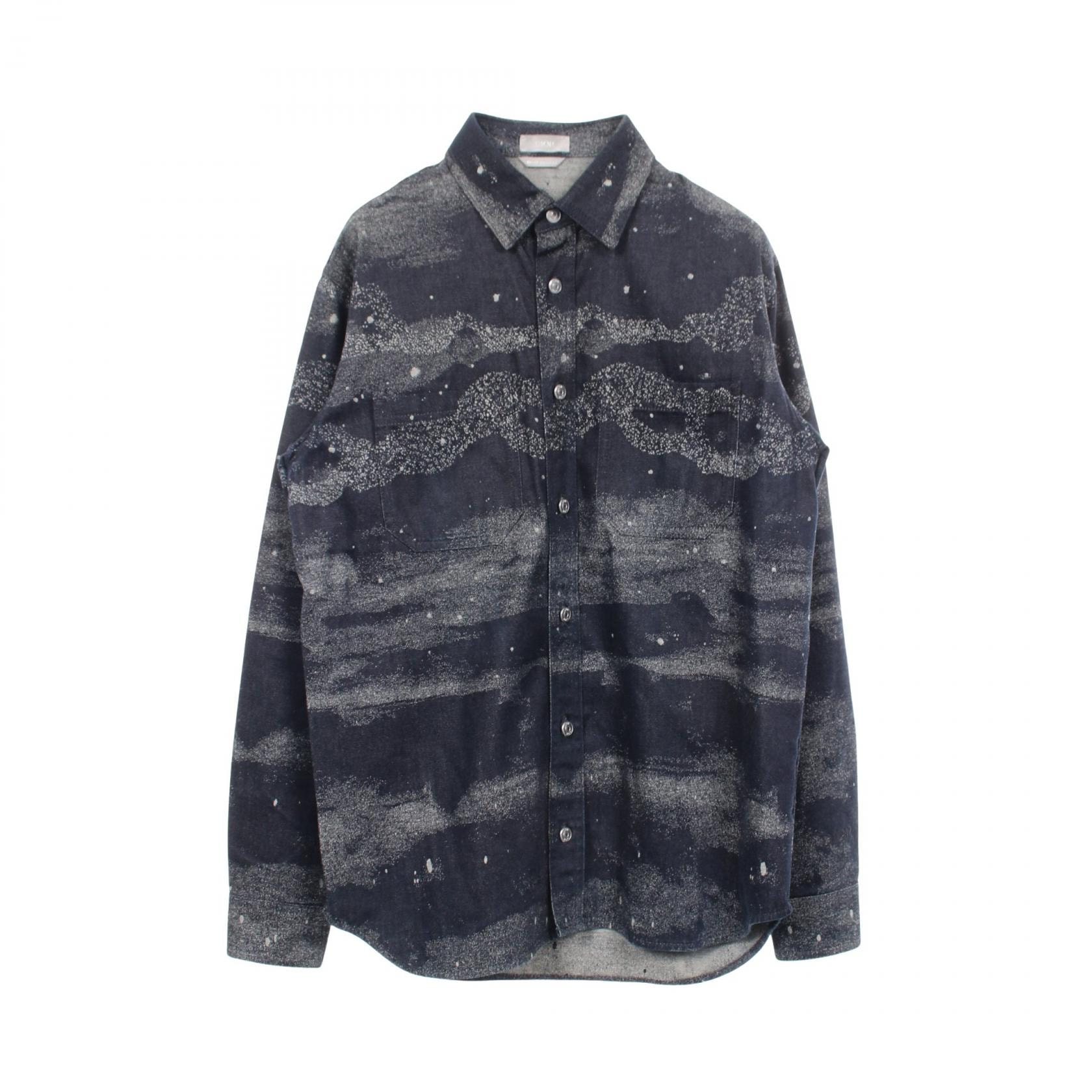 ディオール Dior DIOR × PETER DOIG 衣料品 トップス コットン メンズ ネイビー系 043D584F5338 【中古】