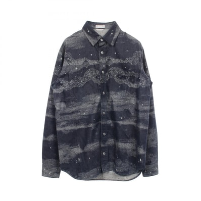 ディオール Dior DIOR × PETER DOIG 衣料品 トップス コットン メンズ ネイビー系 043D584F5338 【中古】