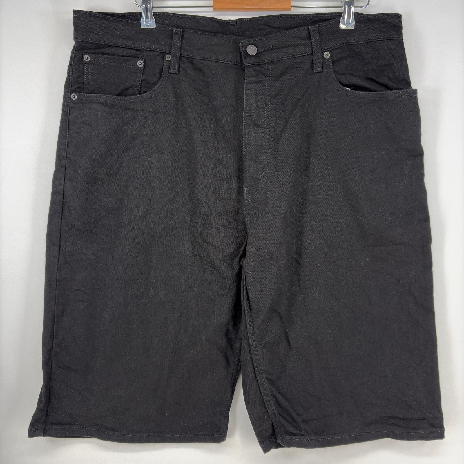 古着 リーバイス Levi's デニム ショートパンツ 5ポケット 569 ハーフパンツ 大きいサイズ w38  ブラック メンズ