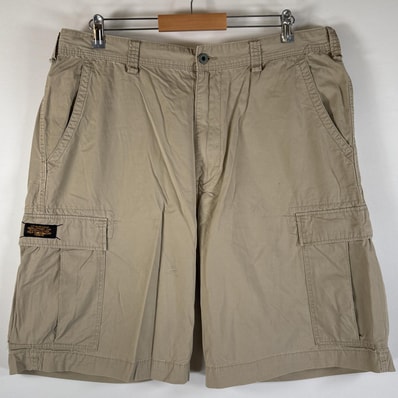 古着 ポロジーンズ POLO JEANS ショートパンツ カーゴパンツ カーゴショーツ 大きいサイズ ラルフローレン w40 ベージュ メンズ