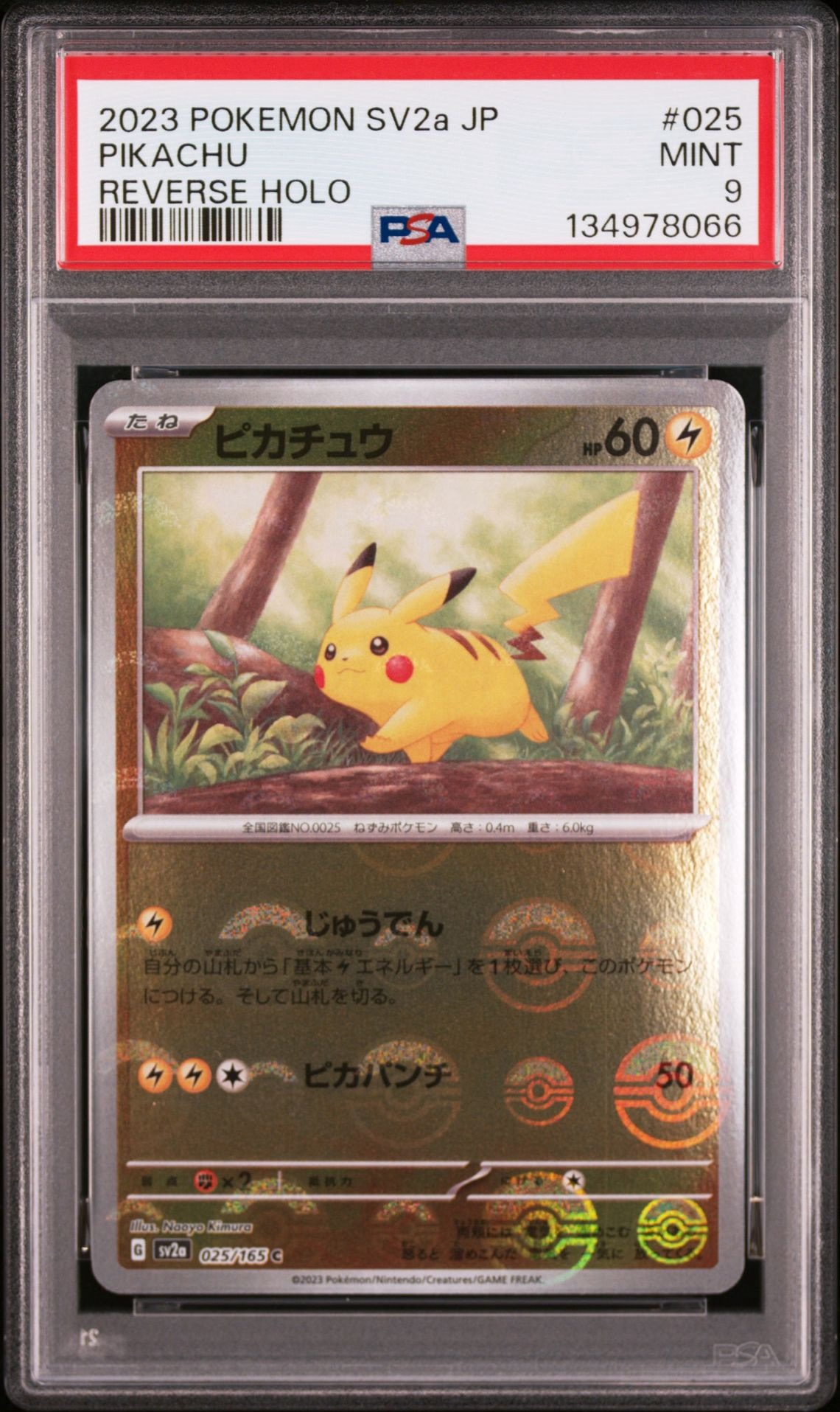 ピカチュウ C: モンスターボールミラー[SV2a 025/165](強化拡張パック「ポケモンカード151」)