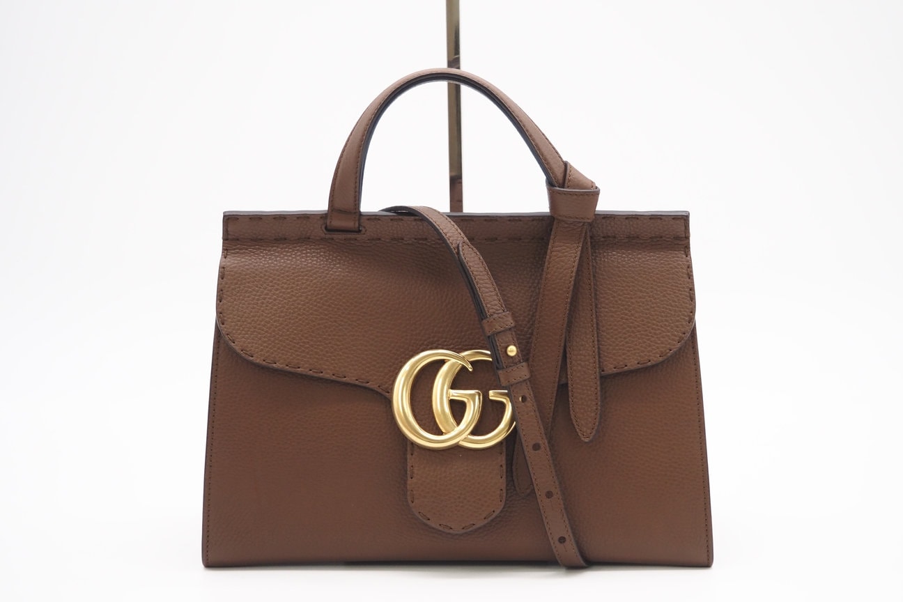 A (未使用に近い)】極美品 GUCCI グッチ GGマーモント レザー 2WAY