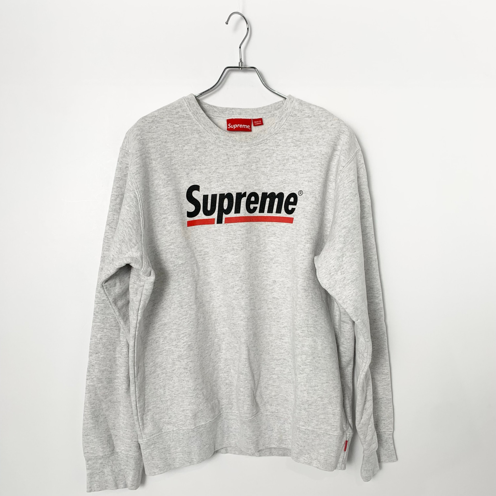 Supreme Underline Crewneck "Grey"