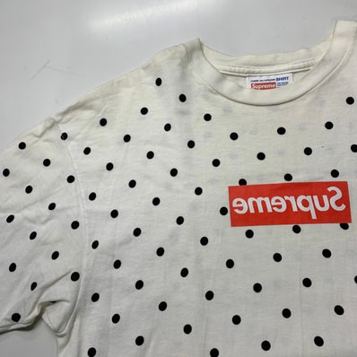 Supreme COMME des GARCONS SHIRT Polka Dot Tee "White"