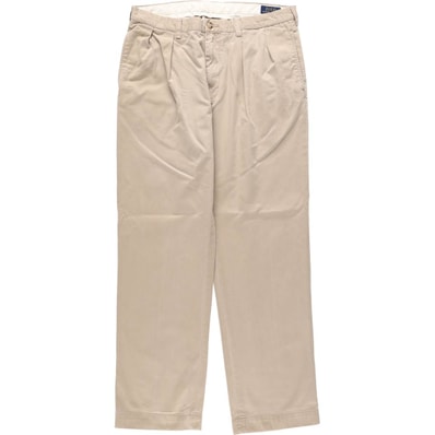 古着 ラルフローレン Ralph Lauren POLO RALPH LAUREN CLASSIC FIT PLEATED ツータック チノパンツ メンズw35相当/eaa664663