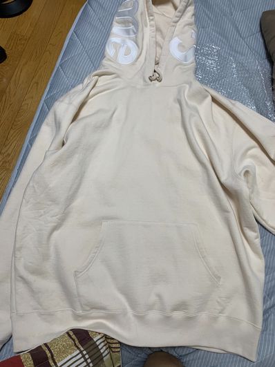 Supreme Contrast Hooded Sweatshirt "Natural"