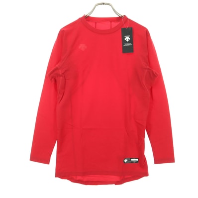 未使用 DESCENTE デサント 野球 長袖 ウェア S レッド ロンT