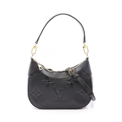 ルイ・ヴィトン LOUIS VUITTON バガテルNM モノグラムアンプラント ノワール 2WAY ハンドバッグ バッグ レザー モノグラム・アンプラント レディース ブラック系 M46002 【中古】