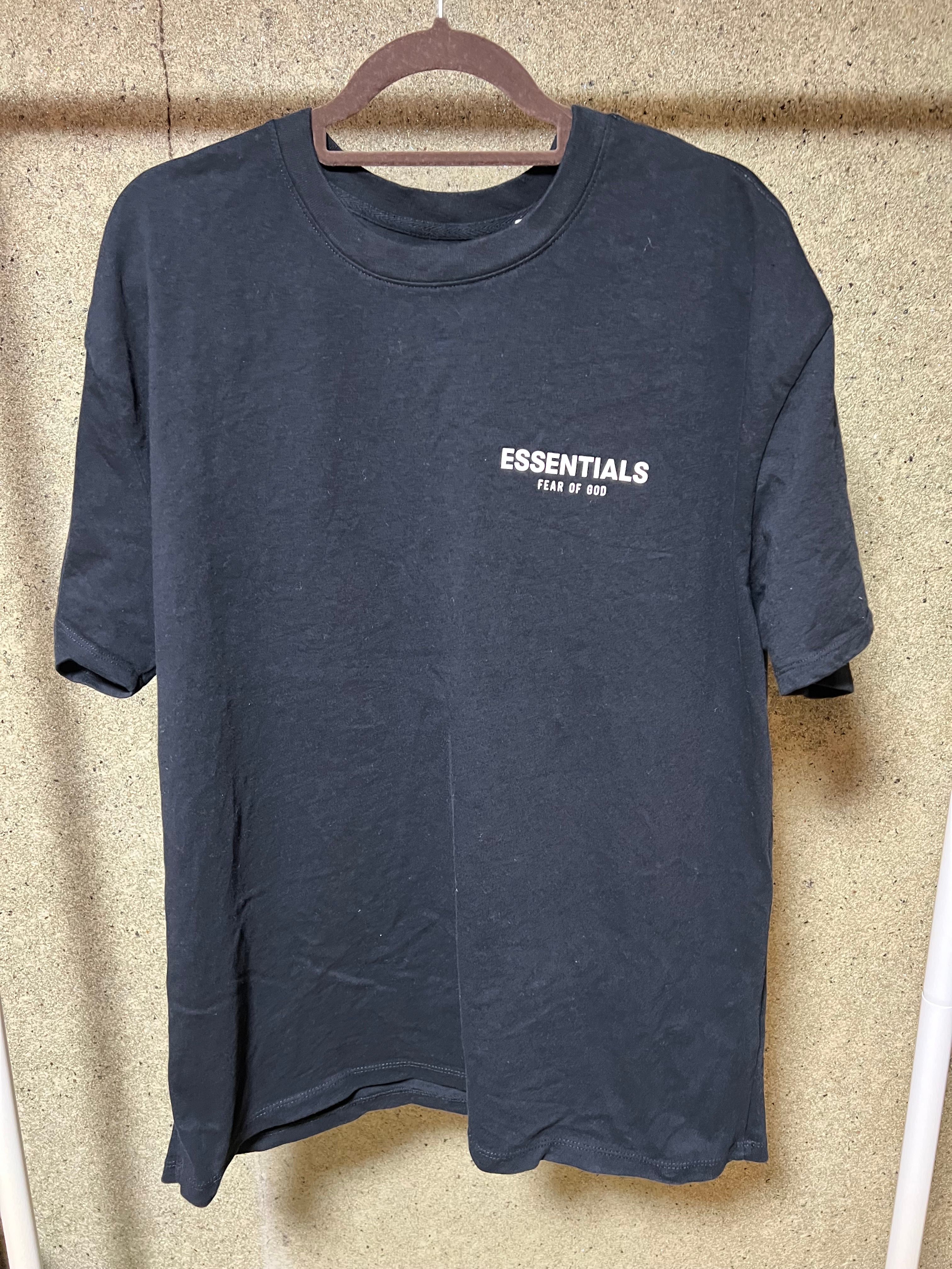 FEAR OF GOD Essentials Boxy Logo T-shirt "Black"