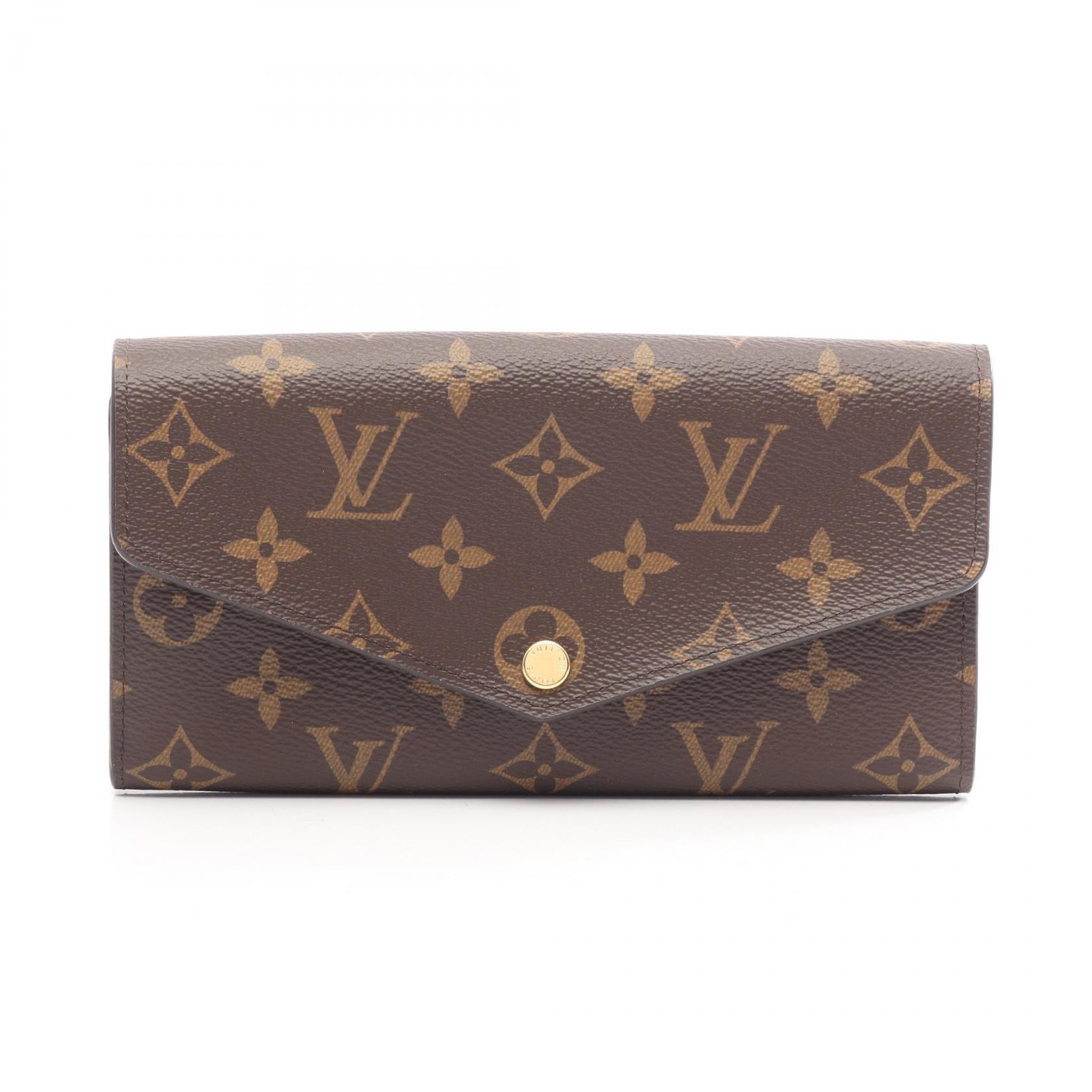 ルイ・ヴィトン LOUIS VUITTON ポルトフォイユ サラ モノグラム 二つ折り長財布 財布 PVCコーティングキャンバス モノグラム レディース ブラウン系 M60531 【中古】