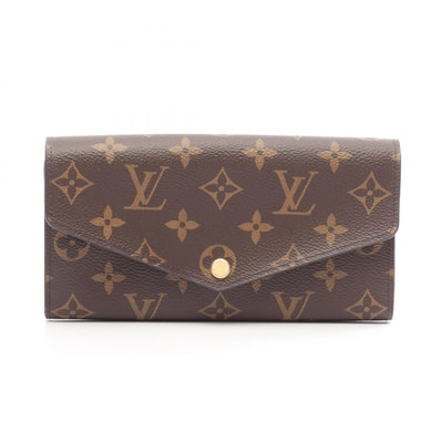 ルイ・ヴィトン LOUIS VUITTON ポルトフォイユ サラ モノグラム 二つ折り長財布 財布 PVCコーティングキャンバス モノグラム レディース ブラウン系 M60531 【中古】