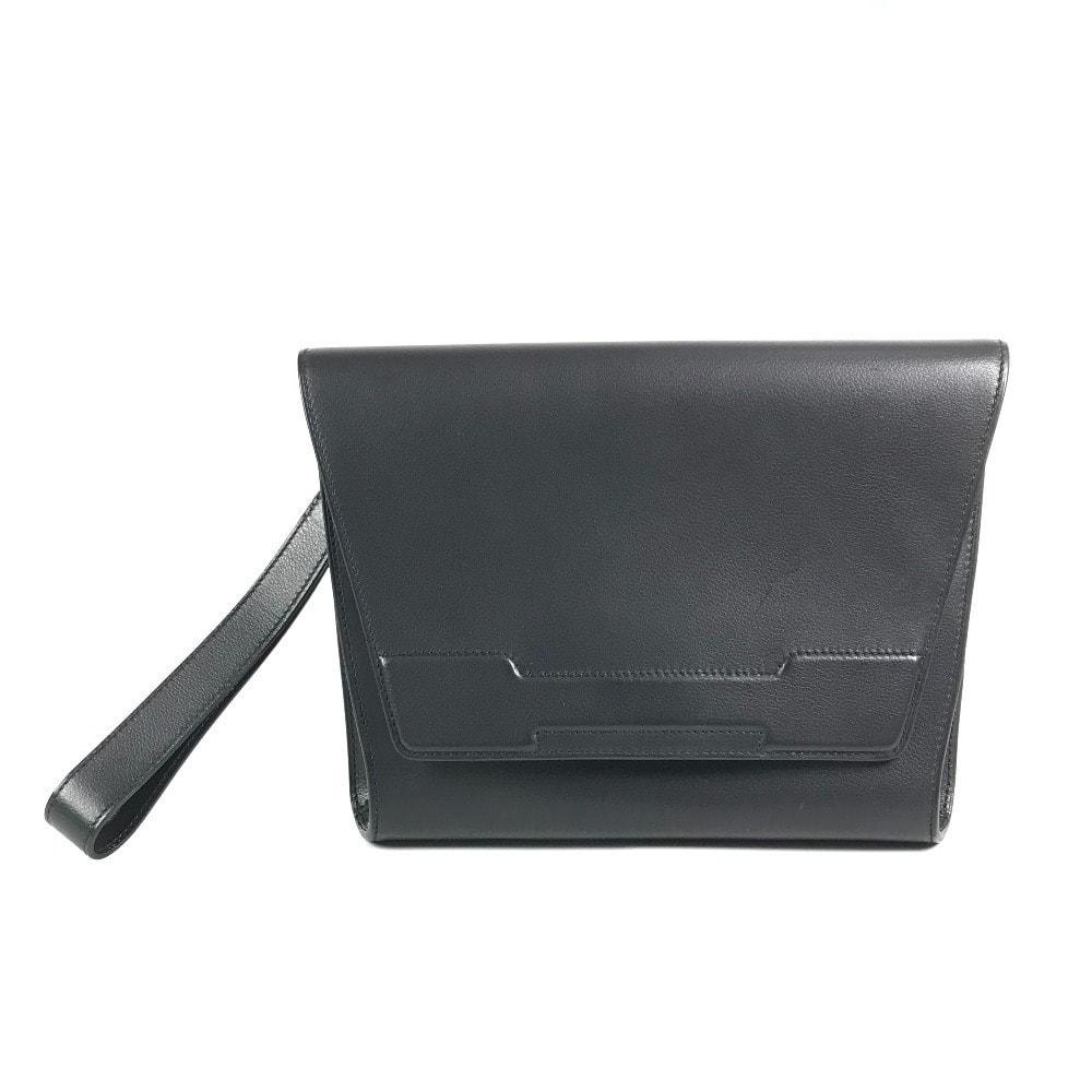 エルメス HERMES ノヴァポリス ポーチ ストラップ付き カバン Hロゴ フラップ セカンドバッグ クラッチバッグ エバーカラー Z刻 ブラック