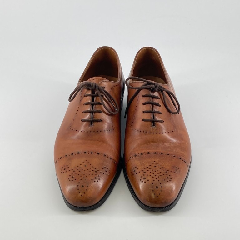 Berluti(ベルルッティ) メダリオン プレーントゥ サイズ7 ドレスシューズ ブラウン