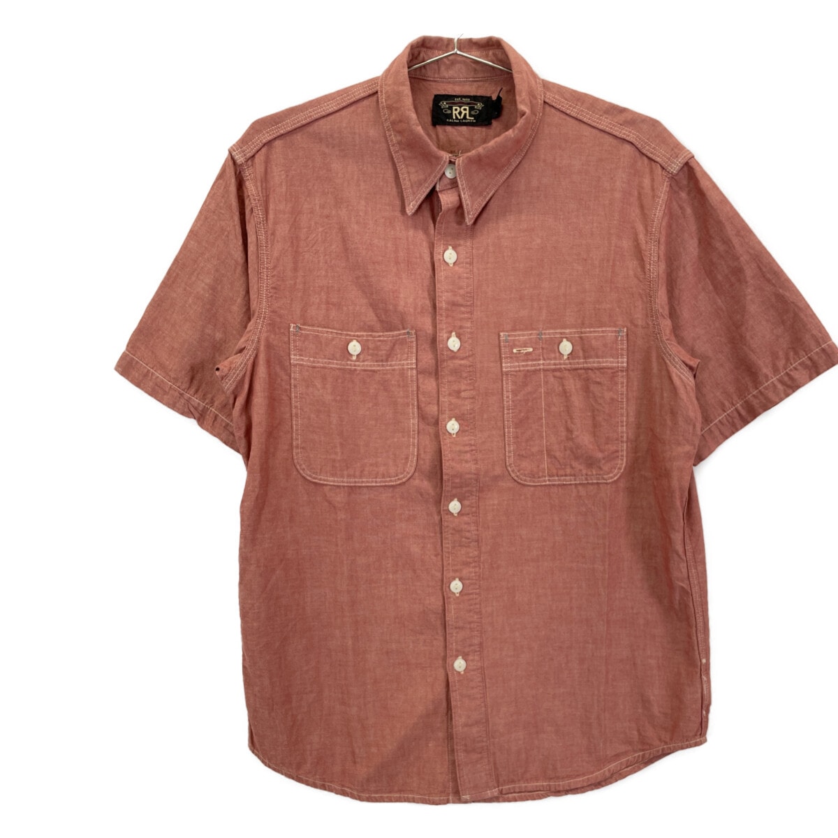 ダブルアールエル レッド 25SS セルヴィッジディテール シャンブレー ワークシャツ S