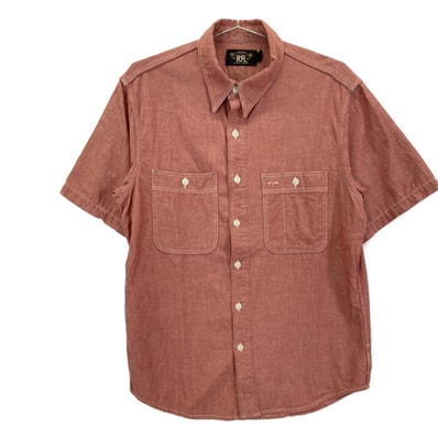 ダブルアールエル レッド 25SS セルヴィッジディテール シャンブレー ワークシャツ S