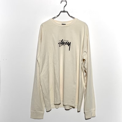 Stussy Small Stock LS Tee Pigment Dyed "Natural"