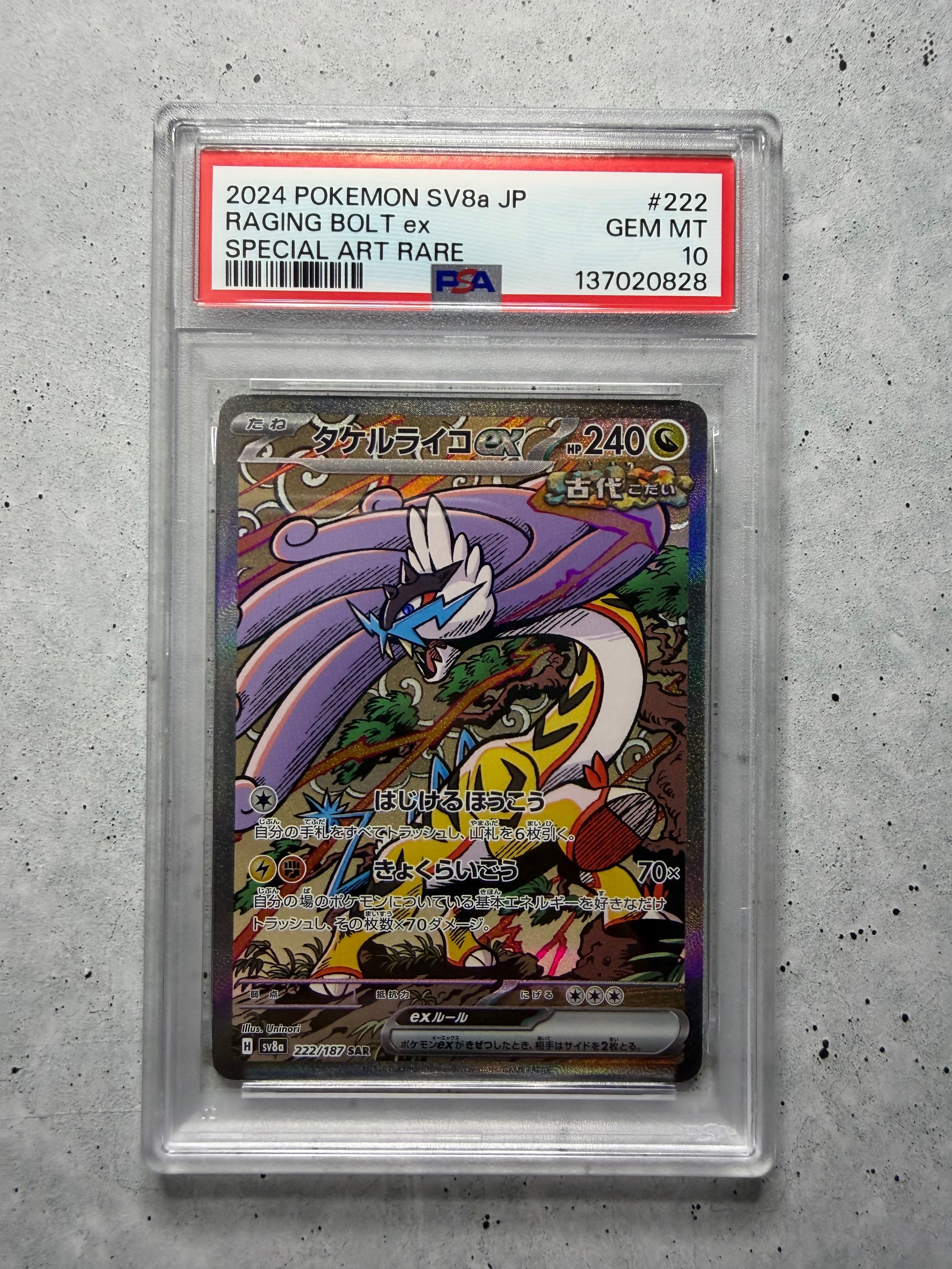 タケルライコex SAR [SV8a 222/187](ハイクラスパック「テラスタル