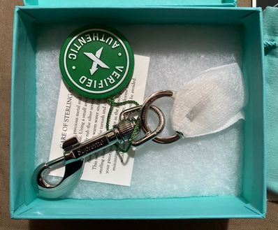 Supreme / Tiffany & Co. Return to Tiffany Oval Tag Keyring "Silver"