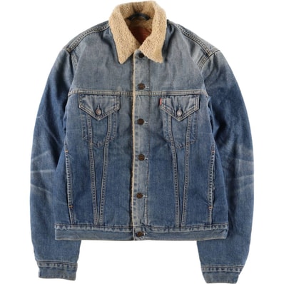 古着 00年代 リーバイス Levi's 71500-0487 ユーロモデル デニムボアジャケット メンズL相当/eaa560930