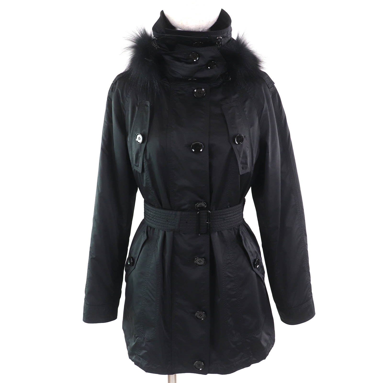 美品 バーバリーロンドン
 コート ブラック レディース 38