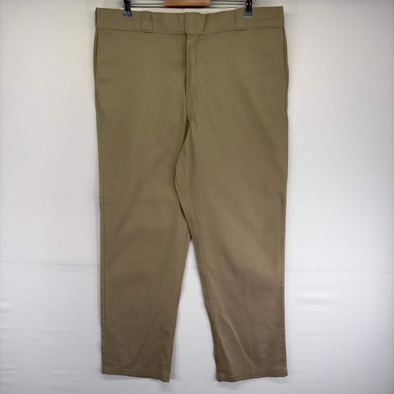 古着 ディッキーズ Dickies パンツ ワーク 874 ジップ ストレート 大きいサイズ チノパン スラックス W40 L32  ベージュ系 メンズ