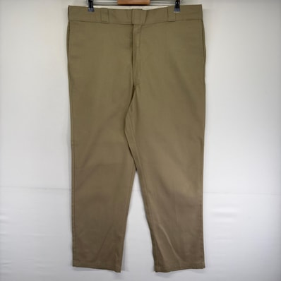 古着 ディッキーズ Dickies パンツ ワーク 874 ジップ ストレート 大きいサイズ チノパン スラックス W40 L32 ベージュ系 メンズ