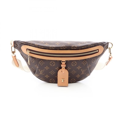 ルイ・ヴィトン LOUIS VUITTON ハイライズ ウエストバッグ ボディバッグ バッグ PVCコーティングキャンバス レザー モノグラム レディース ブラウン系 M46784 【中古】