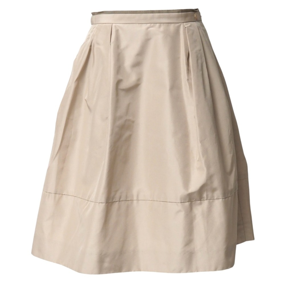 FOXEY BOUTIQUE フォクシー ブティック スカート サイズ38 タック フレア 表地 : 総シルク ミニ ひざ丈 ブランド古着【中古】20251117/RA6509